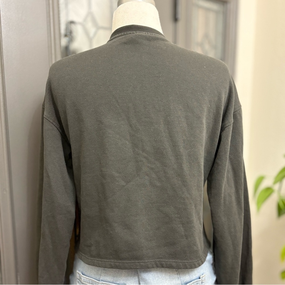 H&M Divided "Desolate The Tour" Tiger Print Oversized Cropped Sweatshirt - Picture 3 of 9